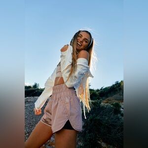 Free People Movement The Way Home Shorts in Midnight Mauve